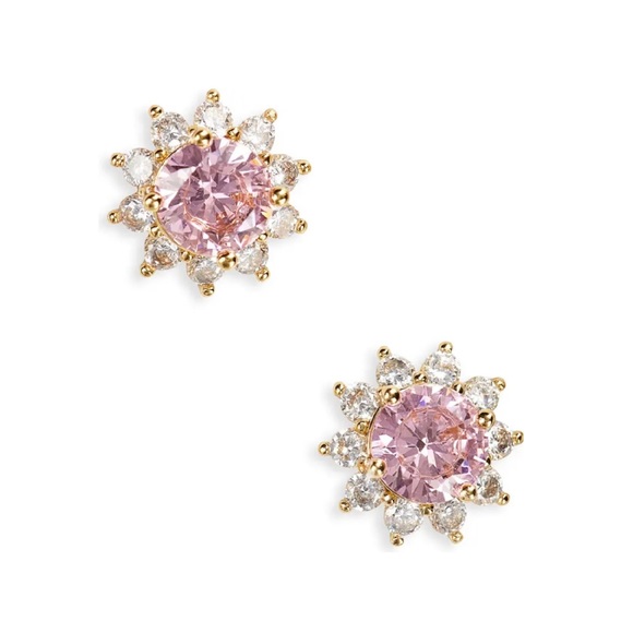 $48 Kate Spade sunny halo stud earrings light rose - Picture 1 of 5